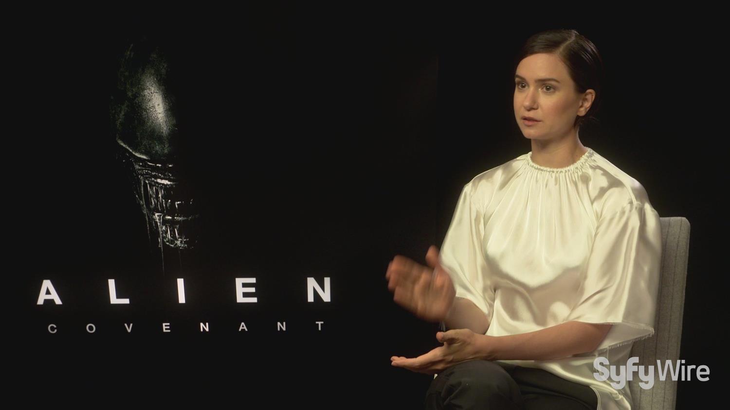 Alien: Covenant's Katherine Waterson on Sigourney Weaver/Ripley Alien: Covenant's Katherine Waterson on Sigourney Weaver/Ripley