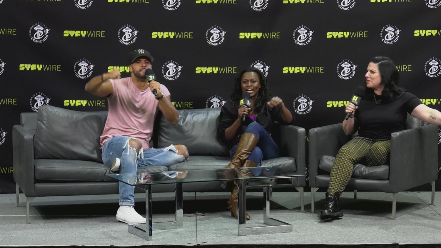 American Gods' Ricky Whittle & Yetide Badaki Tease Season 2 (Emerald City Comic Con) American Gods' Ricky Whittle & Yetide Badaki Tease Season 2 (Emerald City Comic Con)