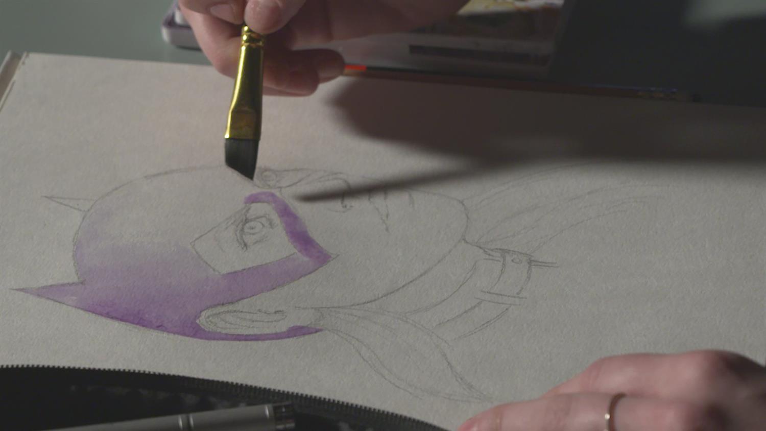 See Batgirl Painted By Emma Kubert See Batgirl Painted By Emma Kubert