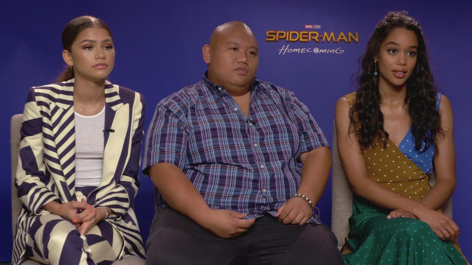 Spider-Man: Homecoming: Zendaya, Jacob Batalan, Laura Harrier on Spidey Secrets Spider-Man: Homecoming: Zendaya, Jacob Batalan, Laura Harrier on Spidey Secrets