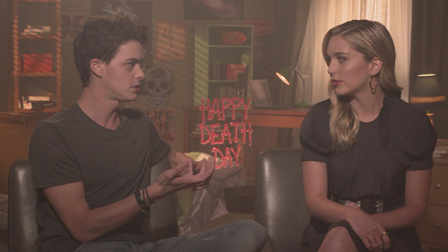 Happy Death Day Cast on Insane Death Montages Happy Death Day Cast on Insane Death Montages