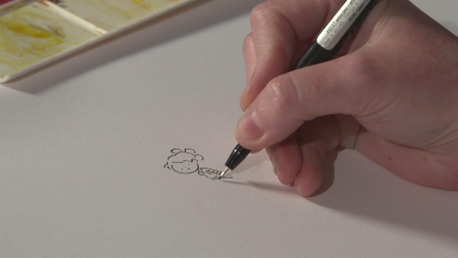 Watch Comic Book Artist Katie Cook Sketch Star Wars' BB8 and Rey Watch Comic Book Artist Katie Cook Sketch Star Wars' BB8 and Rey